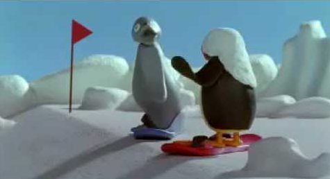 Pingu – Snowboarden