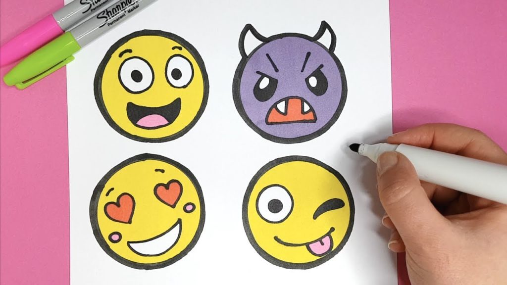 Hoe Teken Je – Emoji’s | Kinderfilmpjes