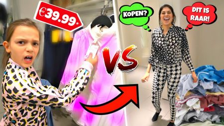 Celine & Michiel – Elkaars Outfil Kopen vs 8 Jarige *Shopping Challege* #103