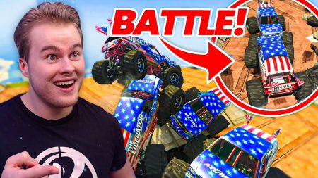 Royalistiq – Monster Truck Battle Bovenop De Maze Bank! – GTA 5 Online Jobs
