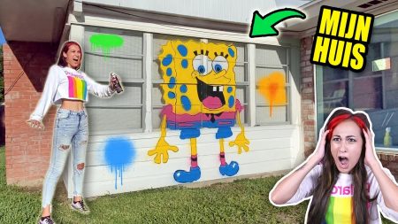 MeisjeDjamila – 3 Kleuren Graffiti Challenge Op Mijn Eigen Huis!