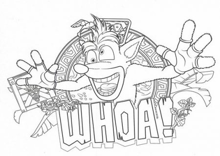 Kleurplaten van Crash Bandicoot geplaatst!