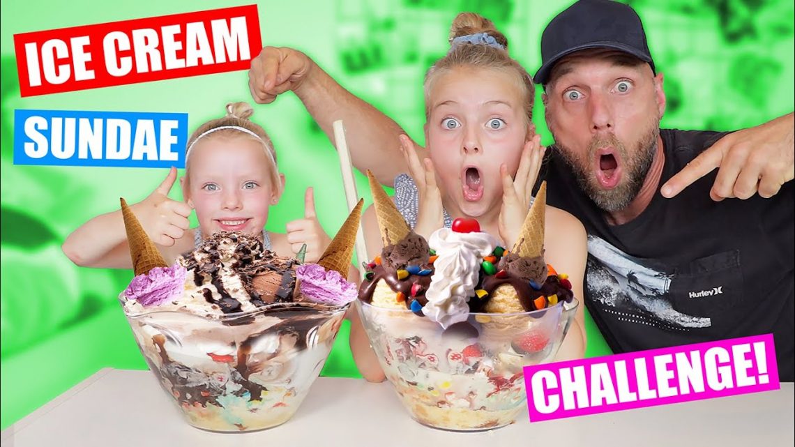 De Zoete Zusjes – Ice Cream Sundae Challenge!!! [Saar vs Janna]