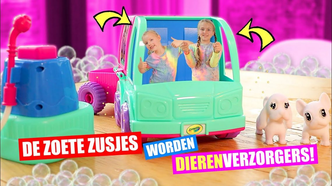 De Zoete Zusjes – We Zijn Voor 1 Dag Dierenverzorgers!! [Met Nieuwste Crayola Washimals]