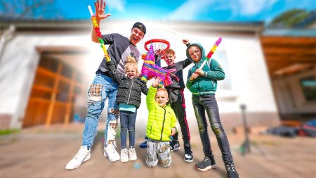 Enzo Knol – Kinderen Slaan Piñata Kspot Vol Met Snoep! 🎉 #2804