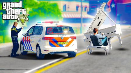 Royalistiq – Nederlandse Politie vs Piano Auto! – GTA 5 Politie En Boefje