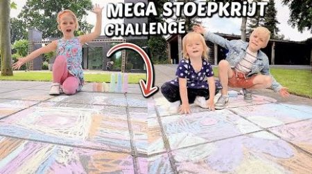 De Bellinga’s – Mega Mandala Stoepkrijt Challenge 😂 #2166