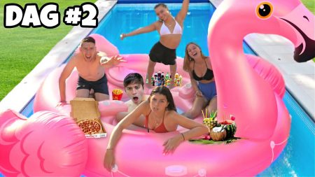 Celine & Michiel – Wie Als Laatste De Mega Floatie Verlaat Wint! *Zwembad Challenge* #335