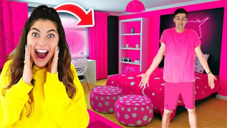 Celine & Michiel – Zijn Kamer Helemaal Ombouwen In Het Roze! *Hij Had Niets Door* #350
